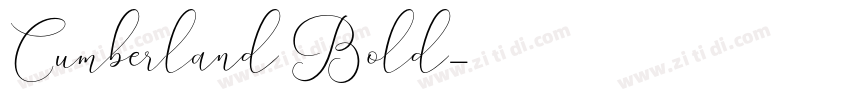 Cumberland Bold字体转换